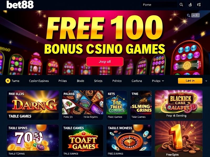 Discover the official Bet88 Free 100 promotion for enhanced gambling experiences. Explore casino games, sports betting, and exclusive offers to maximize your play.