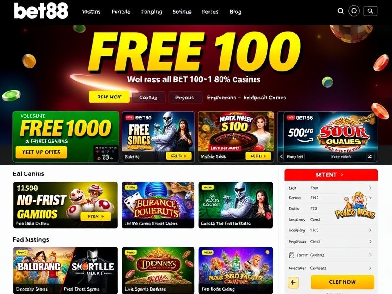 Discover the official Bet88 Free 100 promotion for enhanced gambling experiences. Explore casino games, sports betting, and exclusive offers to maximize your play.